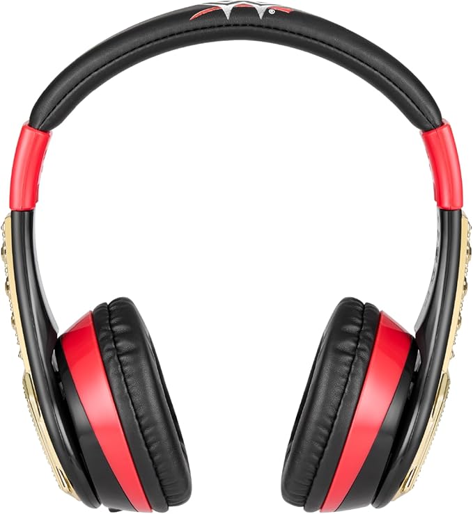 eKids WWE Bluetooth Headphones, Wireless Headphones with Microphone Includes Aux Cord, Kids Earphones for School, Home, or Travel