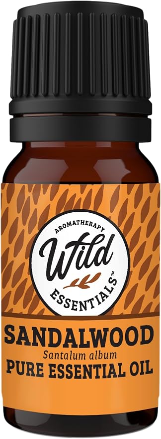 Wild Essentials Sandalwood Essential Oil – 100% Pure Santalum Album – Premium Aromatherapy Oil (10ml)