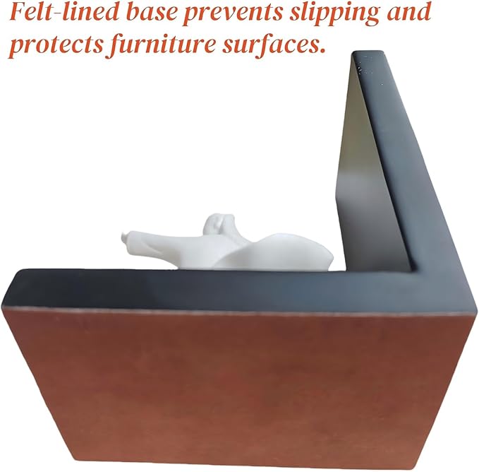 Modern Tai Chi Yin Yang Decorative Bookends - Heavy Duty Resin Bookend Set with Sandstone Texture, Anti-Slip Felt Base, Black & White Minimalist Design for Living Room Office Decor (13x10x17cm)