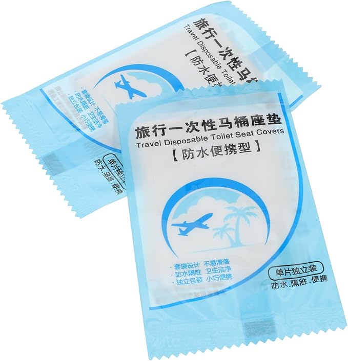 2bags Disposable Toilet Seat Covers Thickened Cushions for Travel Individually Wrapped Portable Toilet Pads for Cleanliness and