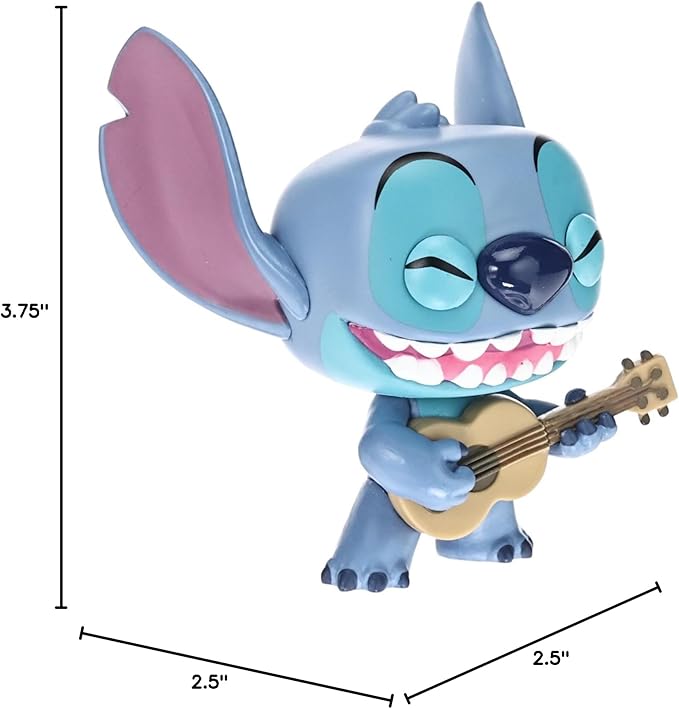 Funko Pop Disney: Lilo & Stitch - Stitch with Ukelele - Collectable Vinyl Figure - Gift Idea - Official Merchandise - Toys for Kids & Adults - Cartoon/Animation Fans - Model Figure for Collectors