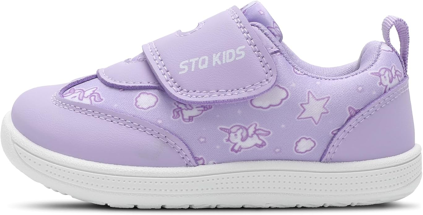 Wide Toe Box Toddler Shoes Zero Drop Boys Girls Barefoot Shoe Non-Slip Little Kids Sneakers for First Walking