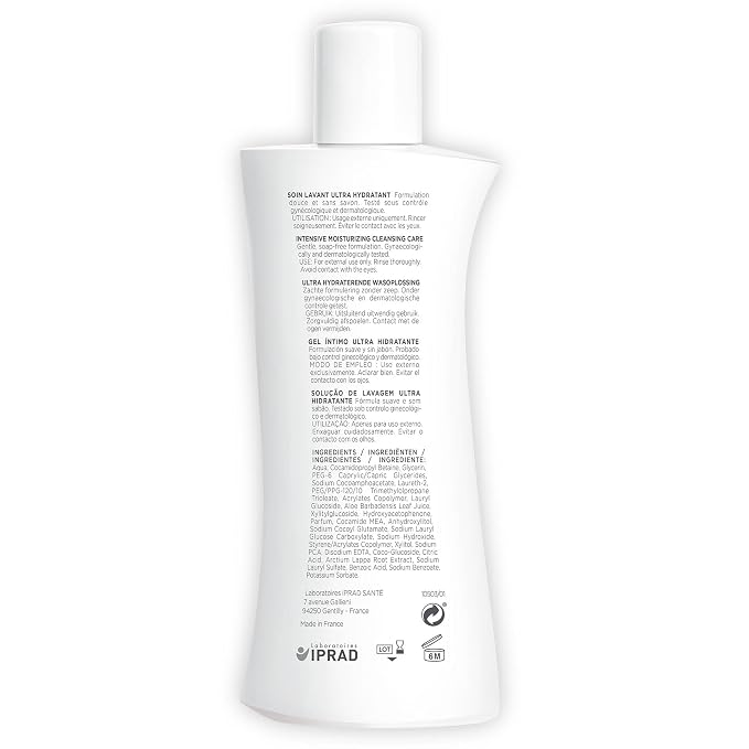 Saforelle Intensive Moisturizing Cleansing Care Feminine Wash, 250 ml | Feminine Body Wash with Burdock Extract for Soothing Daily Cleansing