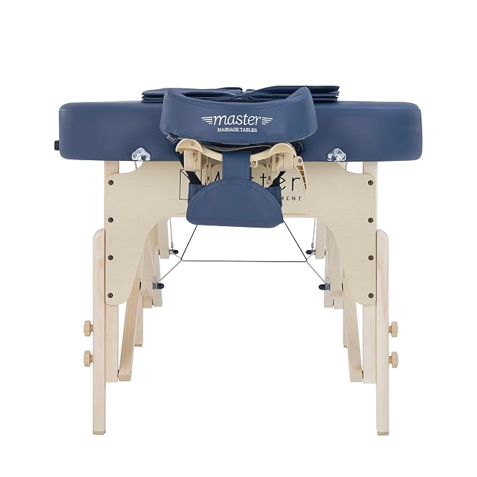 Concord 30” Portable Massage Table Airwave Full Body Stretching with Airbags 3D Lumbar Traction for Professional & Home Use Chiropractic Bed Royal Blue