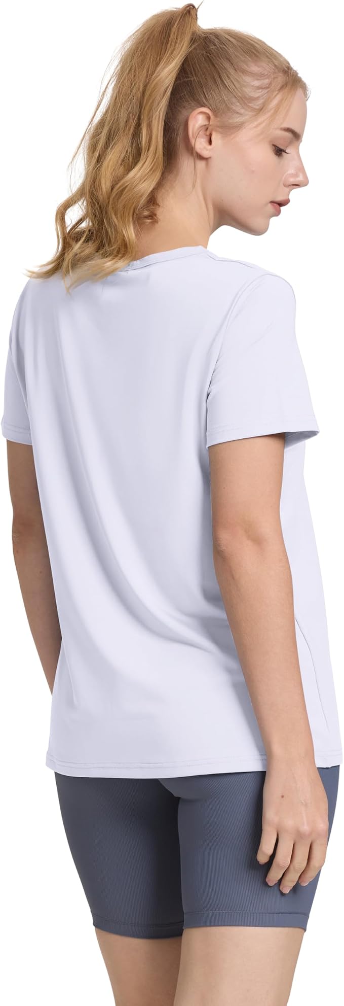 OFEEFAN Workout Tops for Women UPF 50+ Breathable Quick Dry Loose Fit T Shirt Outdoor Yoga Running Hiking Gym Tee Top