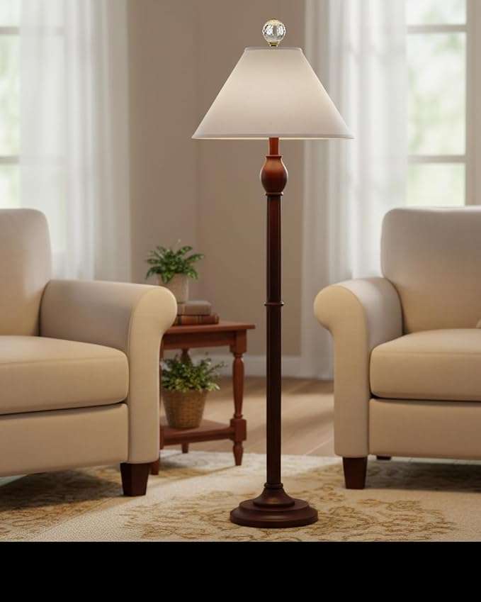 Aspen Creative 32205A Hardback Empire Spider Lamp Shade in Light Grey, 6" Top x 19" Bottom x 12" Slant Height