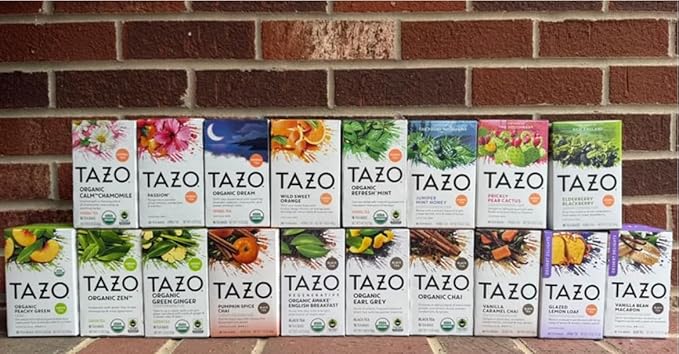 Tazo 84 Tea bags - Tea Bags Sampler Assortment Variety Pack Gift Box | 42 Count - Pack of 2, 14 Different Flavors Gifts for Him Women Men Tea Lovers Couples Family Friends Coworker