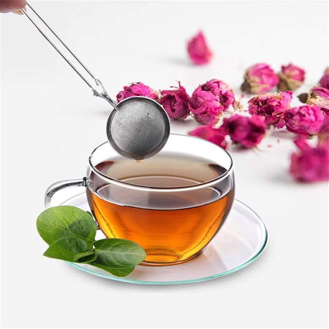 TraderPlus 2 Pack Stainless Steel Loose Leaf Tea Infuser Mesh Strainer Ball with Handle