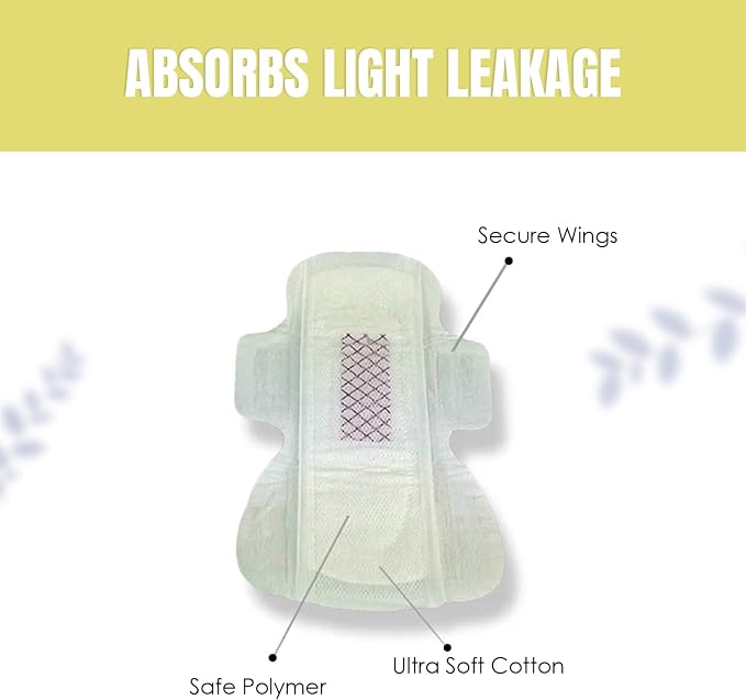Reign Very Light Panty Liners, Menstrual Sanitary Napkins for Women, Feminine Panty Liners with Wings, Feminine Pad (20 Count)