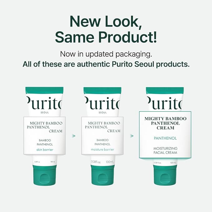 PURITO Panthenol 10% Post-Acne Cream | Moisturizer for Blemish Marks, Barrier Repair | Silicone-Free, Non-Comedogenic, Fragrance-Free, Vegan & Cruelty-free | Korean Skincare, 100mL 3.38 fl.oz