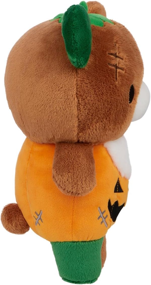 San-X Original Rilakkuma Halloween Monster Series Plush - 13" Pumpkin Chairoikoguma