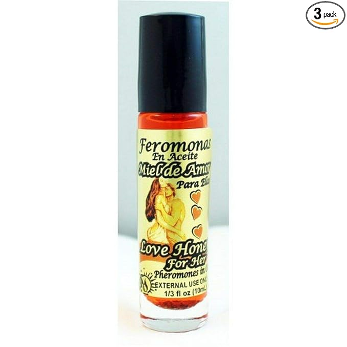 3 Pieces BRYBRADAN Love Honey(HER)/Miel DE Amor ELLAS PHEROMONE Oil/ROLL-ON Bottle 1/3 OZ 10ML