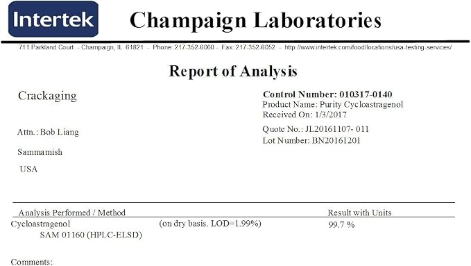 Crackaging Cycloastragenol 98% Telomere & Immune Support 25mg 90 Caps in 3 Bottles