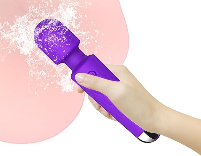 SANJIANKE Vibrator Wand,G Spot Vibrator Adult Sex Toys for Women,Vibradores,8 Speeds & 20 Patterns,Clitoral Stimulator Couples Female Sex Toys for her Sex Sexual Stimulation Device for Women (Purple)