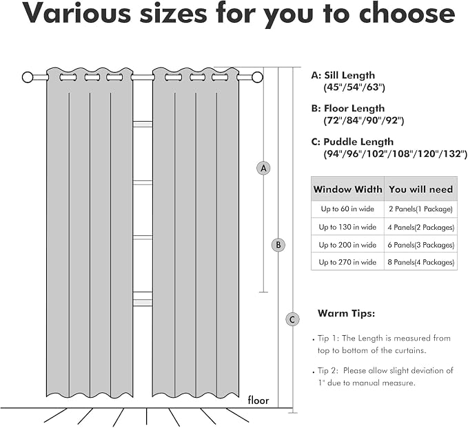 MIULEE Linen Textured Curtains Solid 100% Blackout for Bedroom Thermal Insulated Cream White Grommet Room Darkening Curtains & Drapes Luxury Decor for Living Room 52 x 72 Inch (2 Panels)