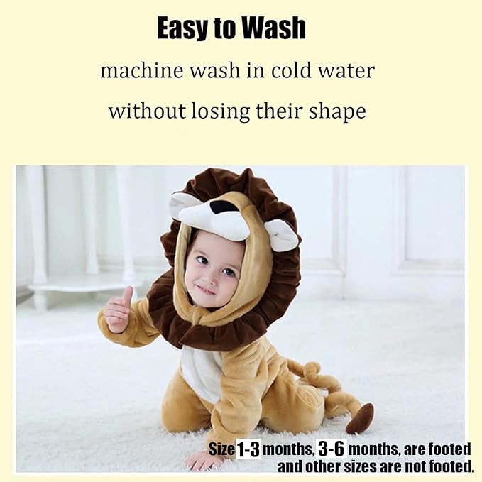 Baby Animal Costumes Unisex Toddler Outfit Halloween Dress Up Romper
