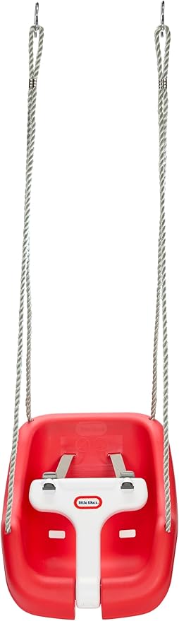 2-in-1 Snug 'n Secure Swing - Red with White Bar, Ages 9 Months to 4 Years