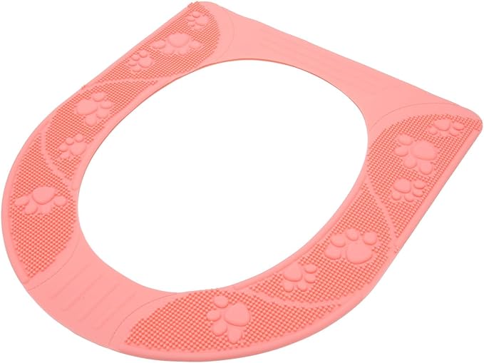 POCREATION Reusable Toilet Seat Cover, Universal Silicone Toilet Seat Cover Non Slip Washable Pad Warm for Elderly Children Light Thick ()