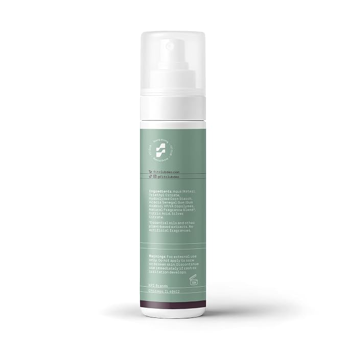 Aluminum-Free Deodorant Spray for Active Men + Women - Long-Lasting Natural Deodorant for Workouts, Running, Yoga, Sports - Rise (Peppermint + Patchouli) 1-Pack