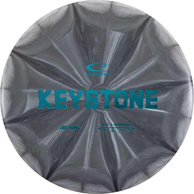 Latitude 64 Retro Burst Disc Golf Starter Set (3-Pack) - Includes Keystone, Fuse, Saint | Grippy Base Plastic | Perfect Beginner Disc Golf Set | Contains Putter, Midrange & Driver | Colors Will Vary