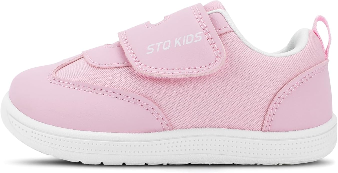Wide Toe Box Toddler Shoes Zero Drop Boys Girls Barefoot Shoe Non-Slip Little Kids Sneakers for First Walking