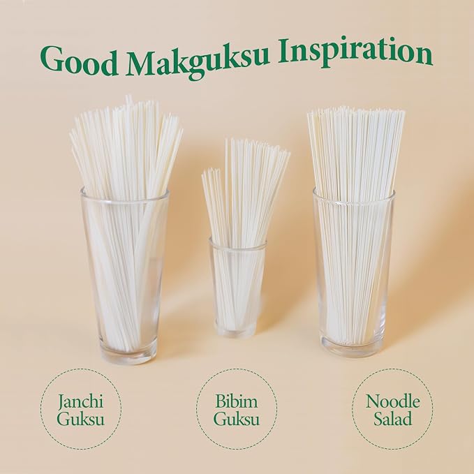 Wang Makguksu, Korean Dried Noodle, Silky and Thin Wheat Noodle | Janchi Guksu, Bibim Guksu Simple and Savory, 63.49 Oz