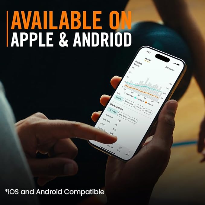 Spalding TF DNA Smart Basketball + 1 Yr App Subscription Bundle I iOS and Android Compatible I All Surface Material