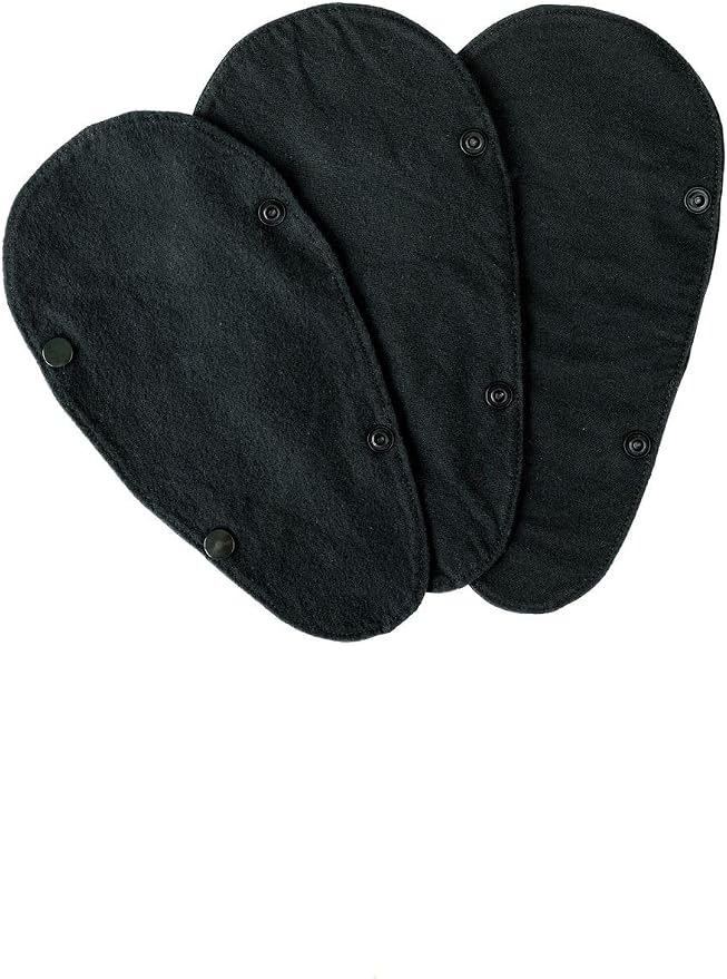 myPelvicBra 3 Pack Reussable Pantyliner - Black - Size 1