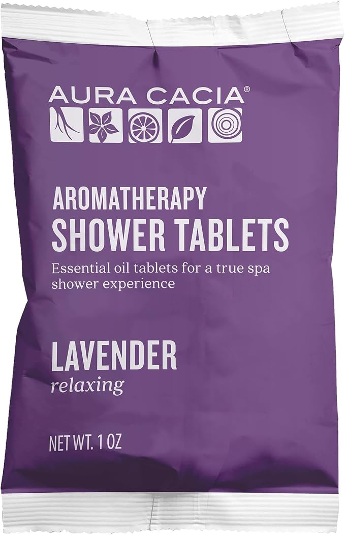 Aura Cacia Shower Tablet Relaxing Lavender 3 oz., (Pack of 3)