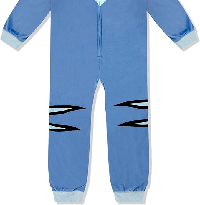 Kpop Demon Hunter Kids Onesie Pajamas - Boys Girls Long Zip Up Hooded Blanket Sleeper, One Piece Costume - Official License