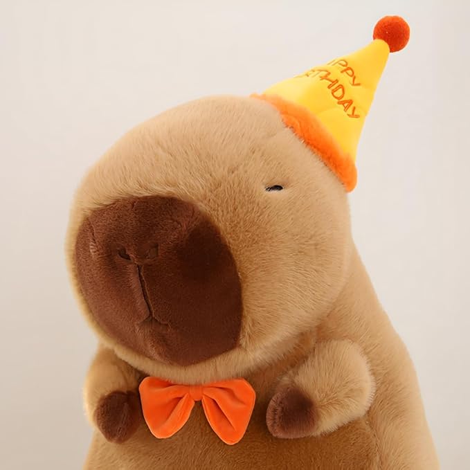 JPORSHU Capybara Plush Toy,16inch Capybara Plush with Turtle Backpack, Kawaii Capybara Stuffed Animal and Home Decor Gifts