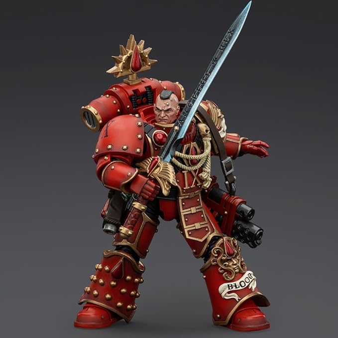 JOYTOY-Warhammer The Horus Heresy -1:18-Action Figure-Blood Angels Raldoron First Captain of The Blood Angels-Collection Model Birthday Gifts-4.9-Inches
