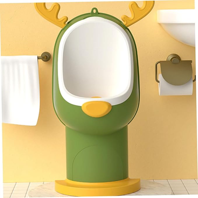 TOYANDONA 1pc Cartoon Elk Urinal for Boys Fun Potty Training Tool for Toddlers Wall-Mounted Pee Trainer Height Settings Easy to Clean and Use