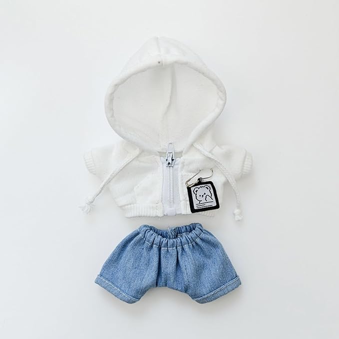 Clothes Sets Suitable for 17cm Dolls (Only Clothes No Doll ) Hoodie Clothing Accessories, Cardigan Outfits Suitable for Doll Soft Clothing Replacement