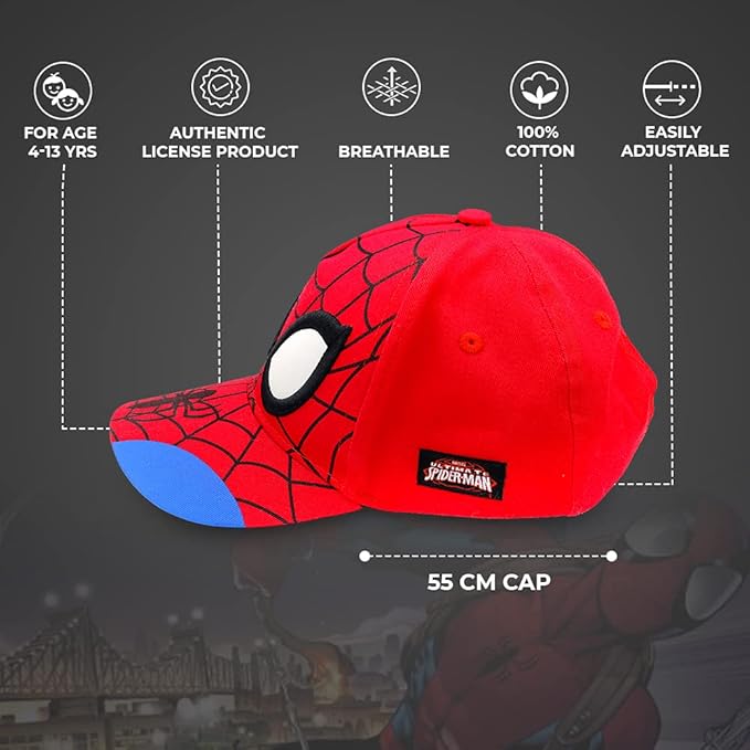 Marvel Accessory Supply Spider-Man 3D Boy Hat