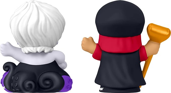 Little People Collector Disney Villains Jafar & Ursula Special Edition Set for Fans, 2 Character Figures in a Display Package