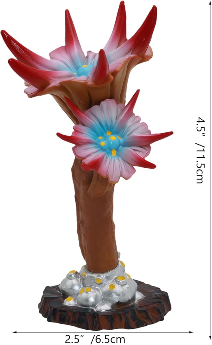 Gemini&Genius Plant Action Figure Toys for Kids Ancient Flower Figure Prehistoric Plant Decor for Home/Office/Garden
