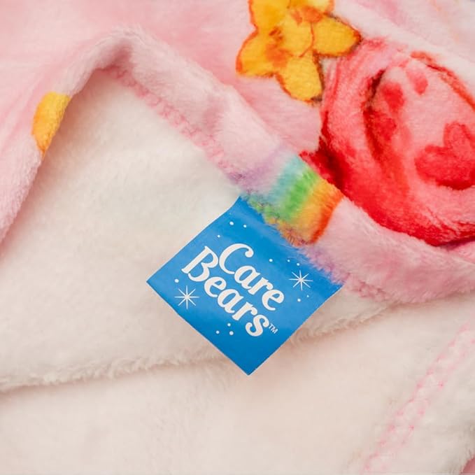 Care Bears Nostalgic Classic Bedding Super Soft Plush Cozy Throw, 46 in x 60 in, (Officially Licensed Product) by Franco Collectibles