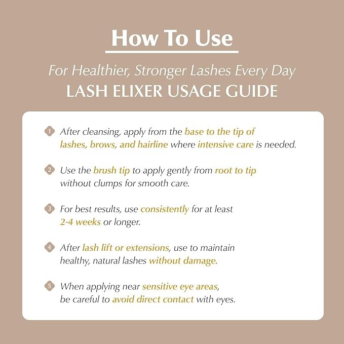 BL Lashes Elixir | 3-in-1 Eyelash Growth Serum with Peptide Complex & Biotin for Longer Fuller Thicker Lashes | Lash Growth Enhancer for Women(0.32 fl oz)
