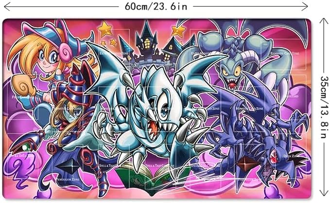 New Playmat Toon Dark Magician Girl TCG CCG Trading Card Game Mat Pad + Free Bag (ZD039-880-A)