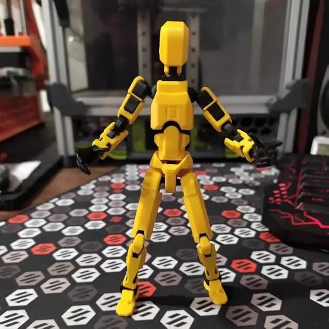 7PCS Assembly Completed T13 Action Figure,3D Printed Multi-Jointed Movable Lucky 13 Action Figures,Multi-Articular Dummy 13 Action Figures,Desktop Decorations Toys (7 Colors)