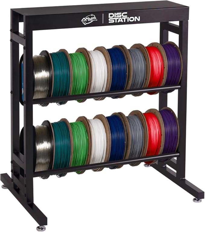 MVP Disc Sports Disc Station Disc Storage Rack (Choose Your Size and Color)