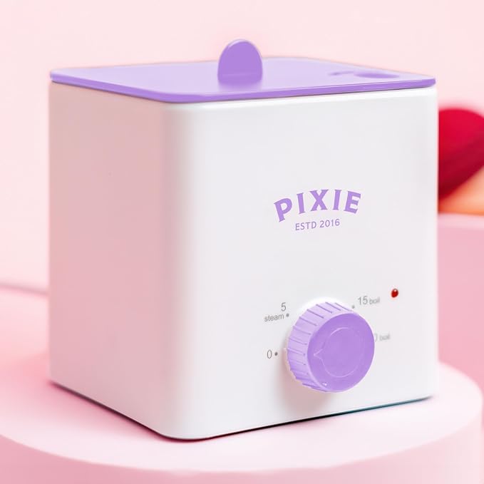 Pixie Menstrual Cup & Disc Boiler Sterilizer - Easily Clean Your Period Cup in Boiling Water! Kills 99.9% of Germs with Cleaner Solution for Feminine Care - FSA Eligible and HSA Eligible
