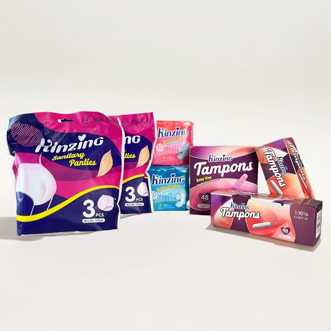 Cotton Tampons for Women Applicator Tampons Super Absorbency Breathable Period Tampon Sport Leakguard Braid Dye Free Unscented 48 Count