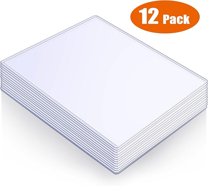 Jumbo Card Hard Sleeves, Top Loader for 5.4x7.4″ Jumbo Card -12 Pack