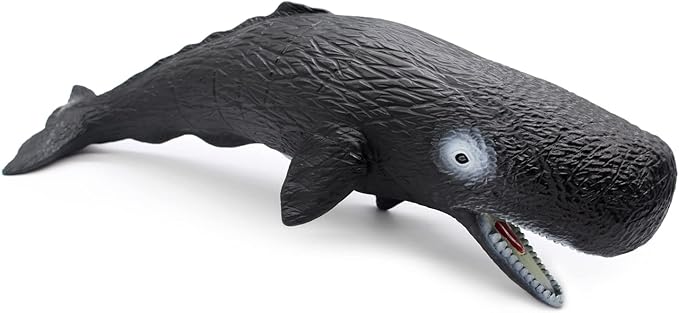 Simulated Ocean Big Animal, One pc 15Inch Soft Filled Rubber Sea Educational Toys (Sperm Whale)