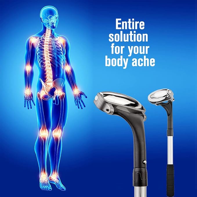 EASACE Cold Massage Roller Ball, Cryosphere Cold Ball, Therapy Ball, Fitness Ice Roller Ball with extention Handle, Relieve Muscle Pain