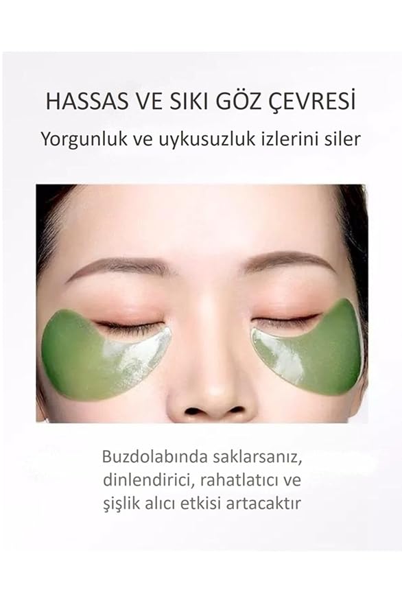 BIOAQUA 30 Pairs Eye Mask Moisturizing Hydrating Anti-Wrinkle Anti-Aging Remove Dark Circles Smooth Nourishing Refreshing (GREEN)