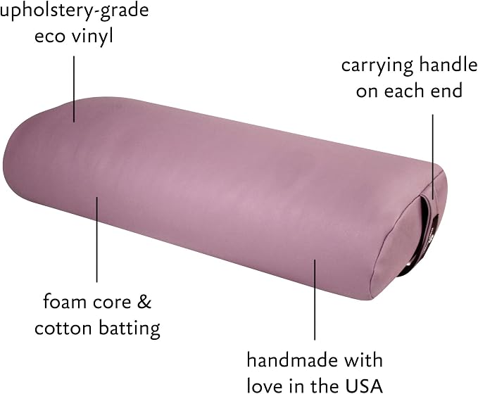 Hugger Mugger Standard Yoga Bolster - Firm, Supportive, Handmade, Durable