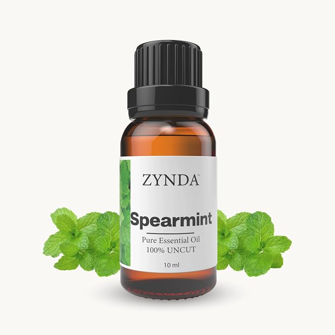Spearmint Oil 100% Pure & Natural – Premium Spearmint Essential Oil for Face, Hair & Body Care – Organic, Lab Tested, Therapeutic Grade Aromatherapy Extract – 10ml